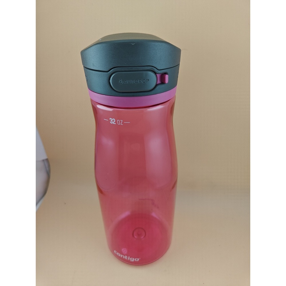 Contigo Autopop Water Bottle 32oz Pink Spill Proof Travel Mug